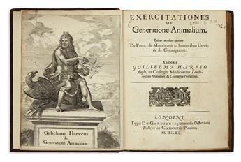 HARVEY, WILLIAM.  Exercitationes de Generatione Animalium.  1651